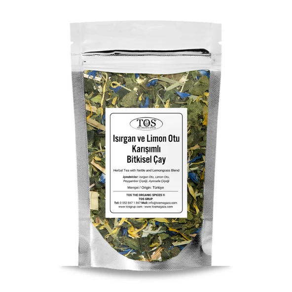 Isırgan ve Limon Otu Karışımlı Bitki Çayı 250 gr (1. Kalite) ürün görseli 1