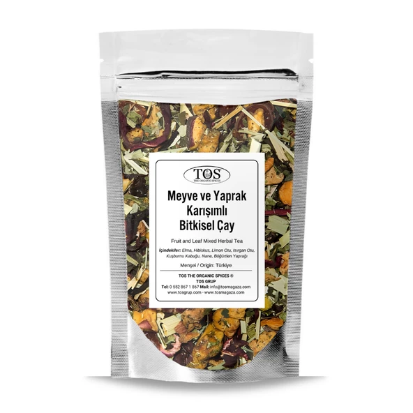 Meyve ve Yaprak Karışımlı Bitki Çayı 100 gr (1. Kalite) ürün görseli 1