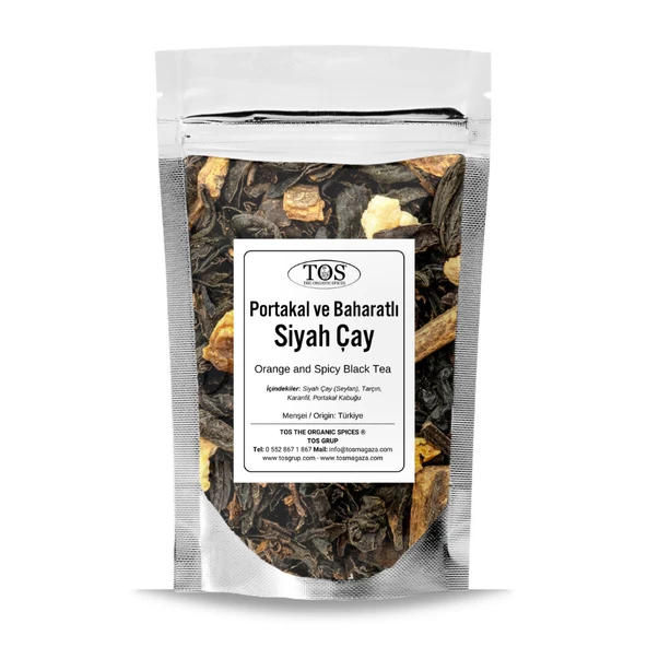 Portakal ve Baharatlı Siyah Çay 100 gr (1. Kalite) ürün görseli 1