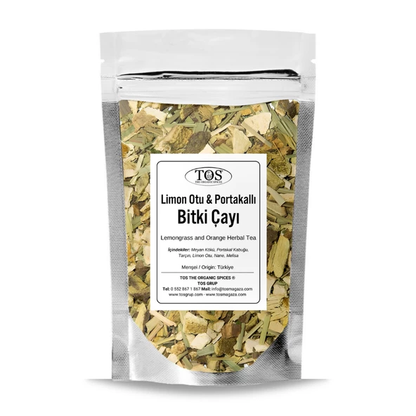 Limon Otu ve Portakallı Bitki Çayı 250 gr (1. Kalite) ürün görseli 1