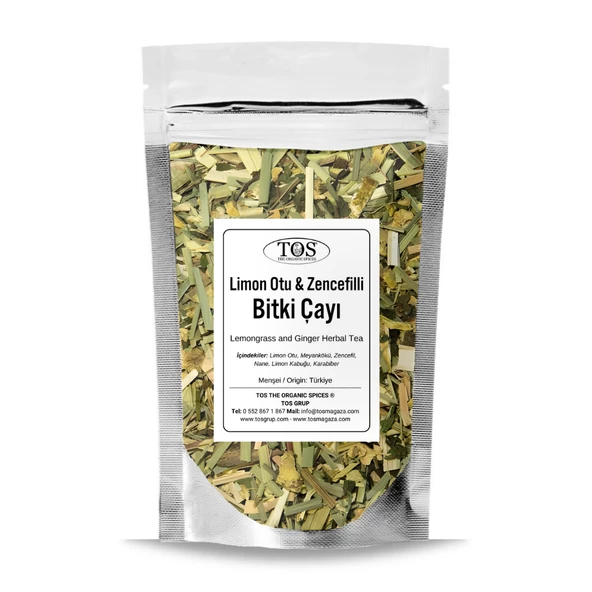 Limon Otu ve Zencefilli Bitki Çayı 250 gr (1. Kalite) ürün görseli 1