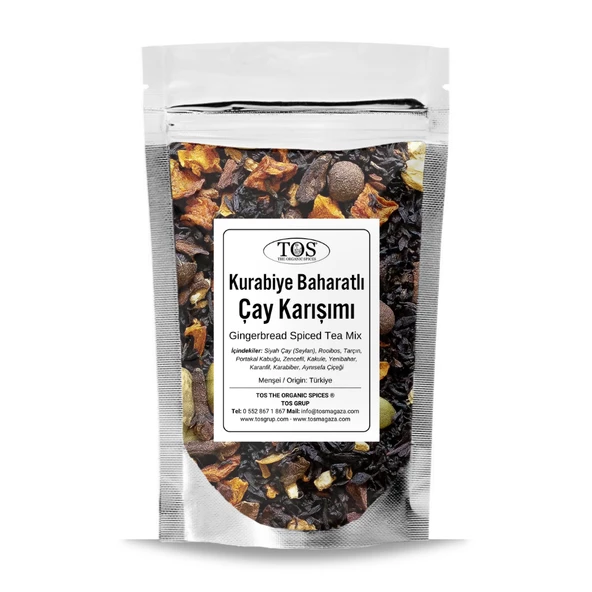 Zencefilli Kurabiye Baharatlı Çay Karışımı 250 gr (1. Kalite) ürün görseli 1
