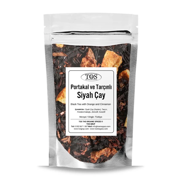 Portakal ve Tarçınlı Siyah Çay 100 gr (1. Kalite) ürün görseli 1