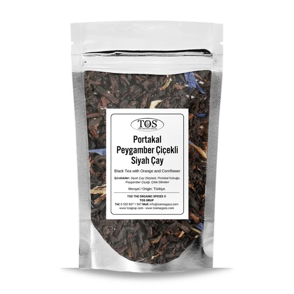Portakal ve Peygamber Çiçekli Siyah Çay 40 gr (1. Kalite) ürün görseli 1