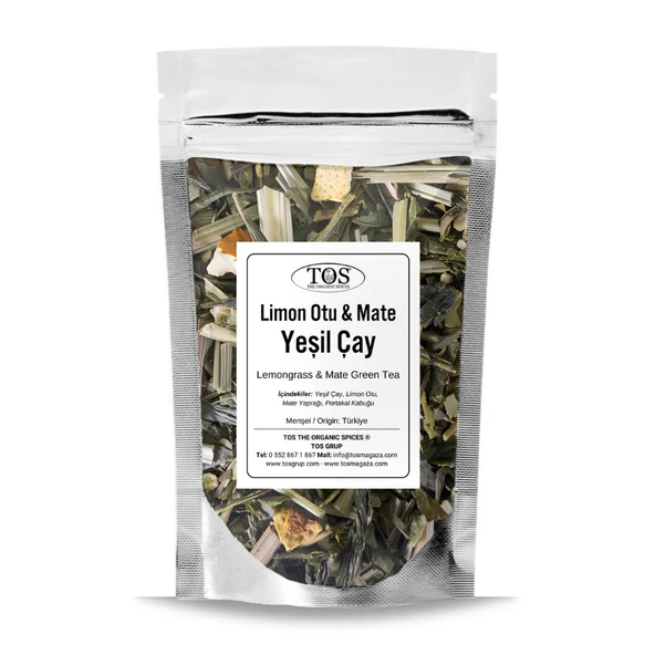 Limon Otu & Mate Yeşil Çay 250 gr (1. Kalite) ürün görseli 1