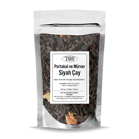 Portakal ve Mürverli Siyah Çay 250 gr (1. Kalite) ürün görseli 1