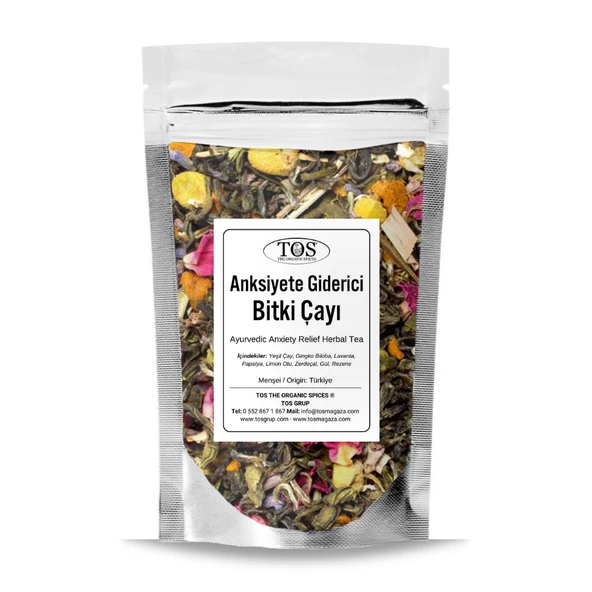 Ayurvedik Anksiyete Giderici Bitki Çayı 100 gr (1. Kalite) ürün görseli 1