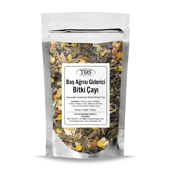 Ayurvedik Baş Ağrısı Giderici Bitki Çayı 40 gr (1. Kalite) ürün görseli 1