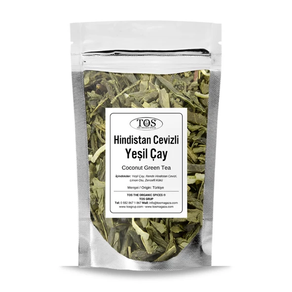 Hindistan Cevizli Yeşil Çay 250 gr (1. Kalite) ürün görseli 1