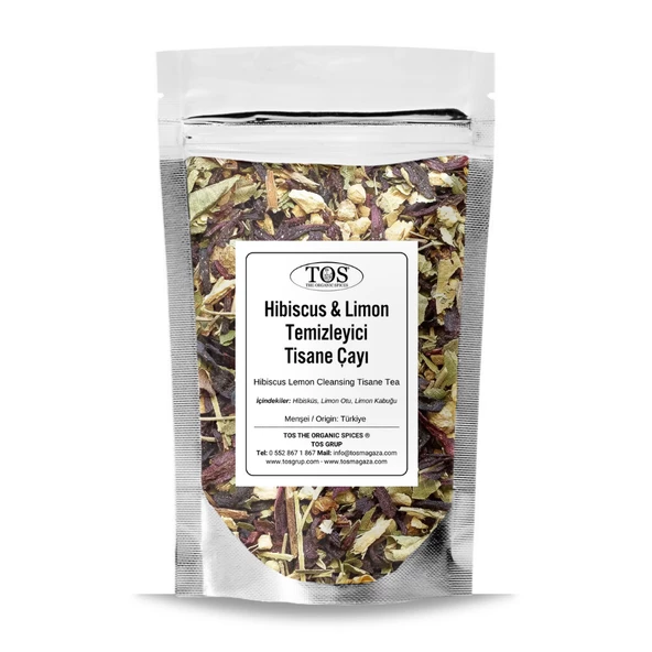 Hibiscus Limon Temizleyici Tisane Çayı 100 gr (1. Kalite) ürün görseli 1