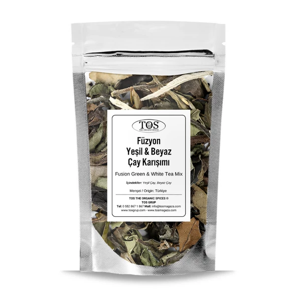 Füzyon Yeşil & Beyaz Çay 250 gr (1. Kalite) ürün görseli 1