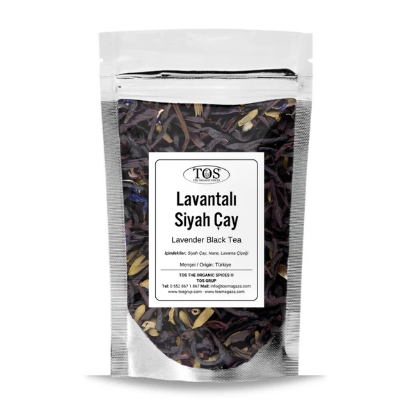 Lavantalı Siyah Çay 40 gr (1. Kalite) ürün görseli 1