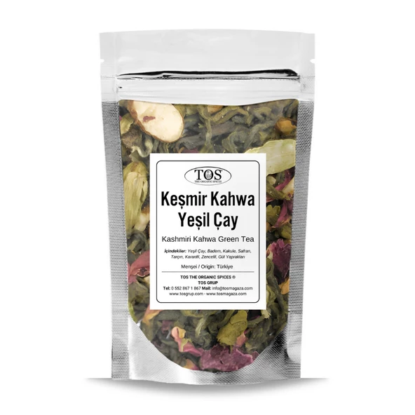 Keşmir Kahwa Yeşil Çay 250 gr (1. Kalite) ürün görseli 1