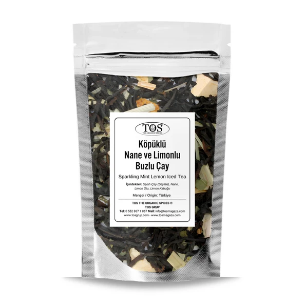 Köpüklü Nane Limonlu Buzlu Çay 100 gr (1. Kalite) ürün görseli 1