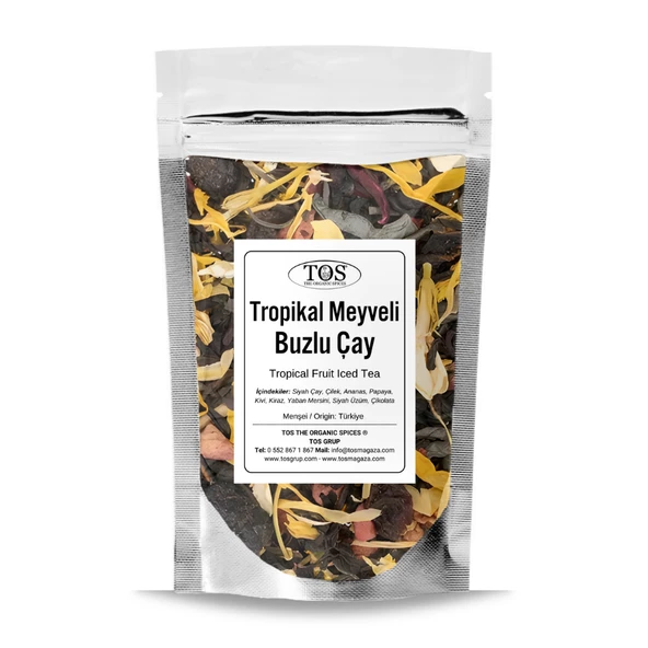 Tropikal Meyveli Buzlu Çay 40 gr (1. Kalite) ürün görseli 1