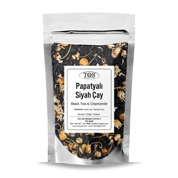 Siyah Çay & Papatya Çayı 100 gr (1. Kalite) ürün görseli 1