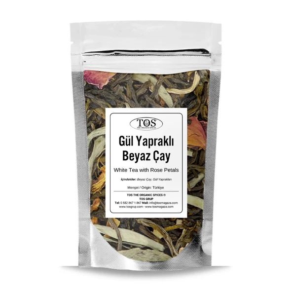 Gül Yapraklı Beyaz Çay 100 gr (1. Kalite) ürün görseli 1