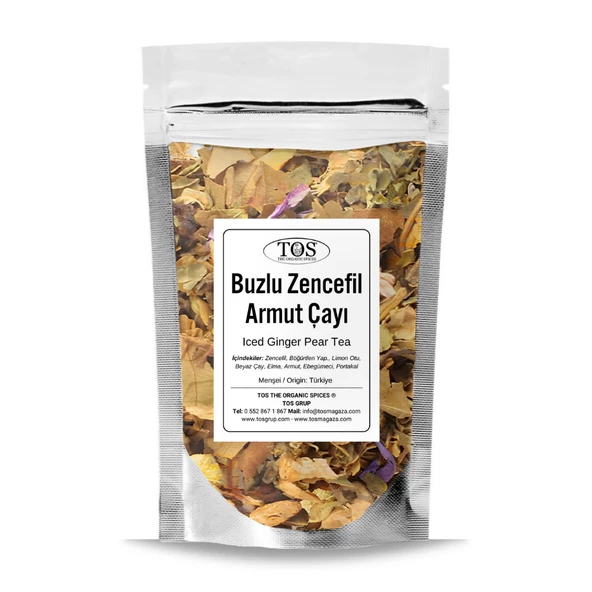 Buzlu Zencefil Armut Çayı 100 gr (1. Kalite) ürün görseli 1