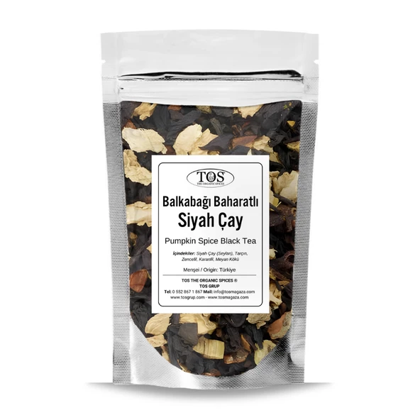 Balkabağı Baharatlı Siyah Çay 250 gr (1. Kalite) ürün görseli 1