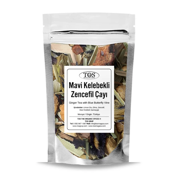 Mavi Kelebek Sarmaşıklı Zencefil Çayı 40 gr (1. Kalite) ürün görseli 1