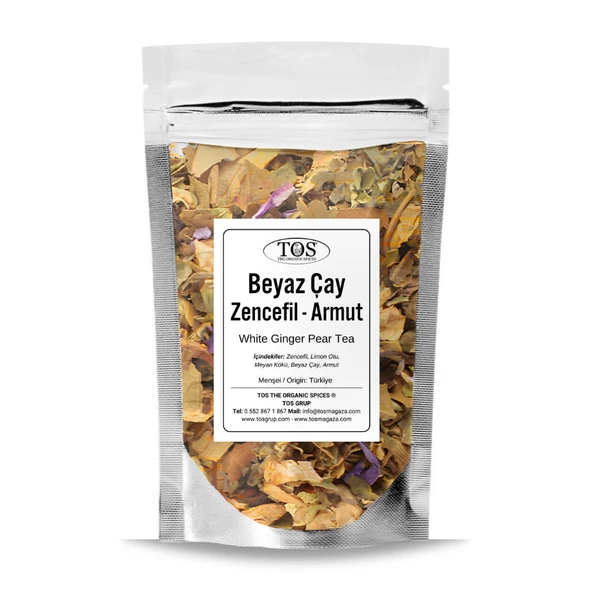 Beyaz Zencefil Armut Çayı 250 gr (1. Kalite) ürün görseli 1