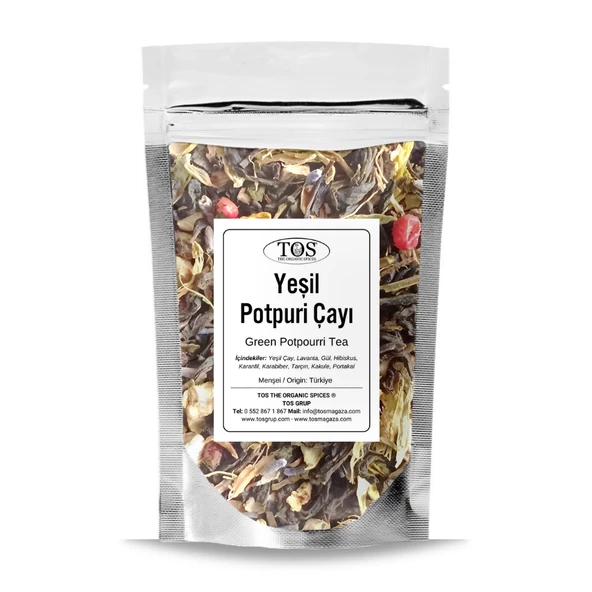 Yeşil Potpuri Çayı 40 gr (1. Kalite) ürün görseli 1