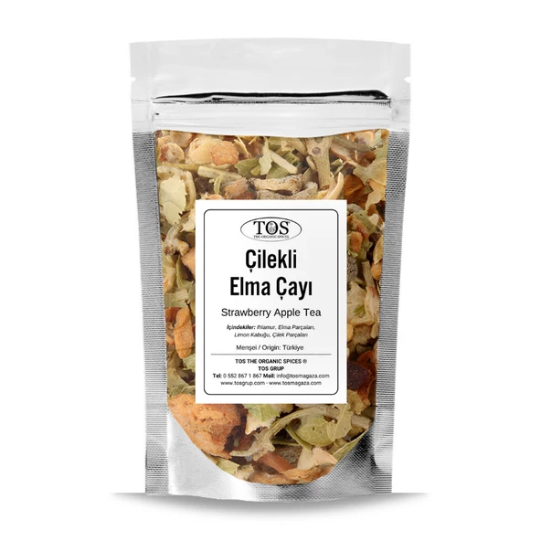 Çilekli Elma Çayı 250 gr (1. Kalite) ürün görseli 1