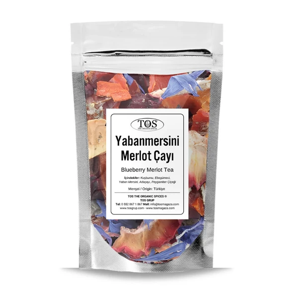 Yabanmersini Merlot Çayı 100 gr (1. Kalite) ürün görseli 1