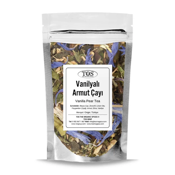 Vanilyalı Armut Çayı 100 gr (1. Kalite) ürün görseli 1
