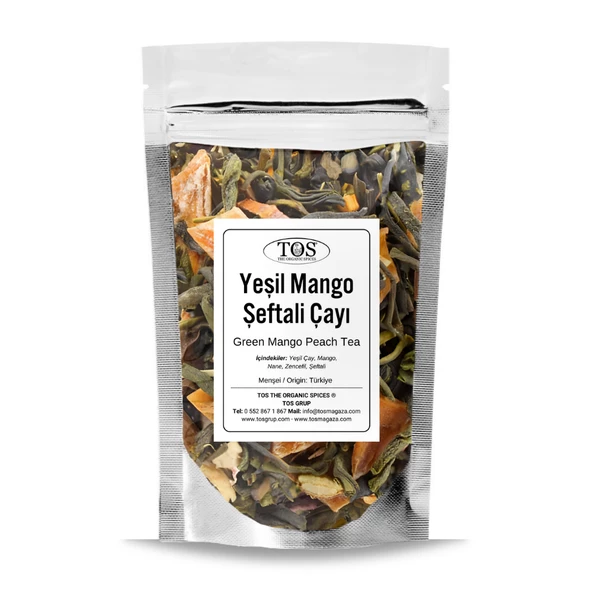 Yeşil Mango Şeftali Çayı 40 gr (1. Kalite) ürün görseli 1