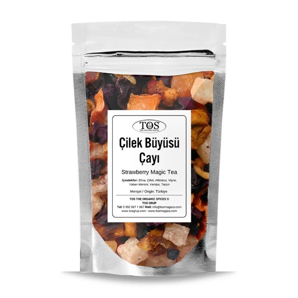 Çilek Büyüsü Çayı 100 gr (1. Kalite) ürün görseli 1