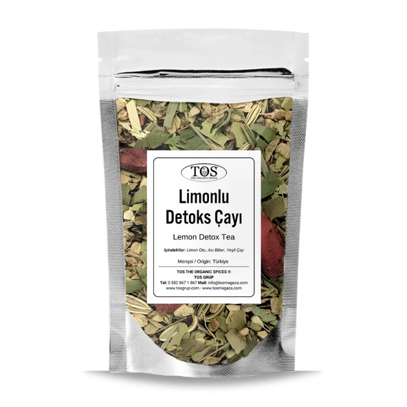 Limonlu Detoks Çayı 100 gr (1. Kalite) ürün görseli 1