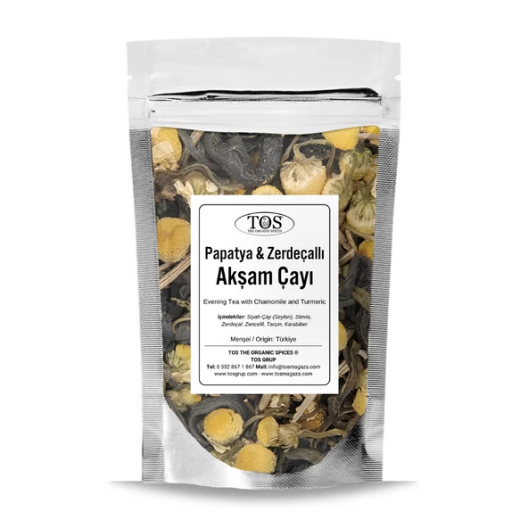 Papatya ve Zerdeçallı Akşam Çayı 40 gr (1. Kalite) ürün görseli 1