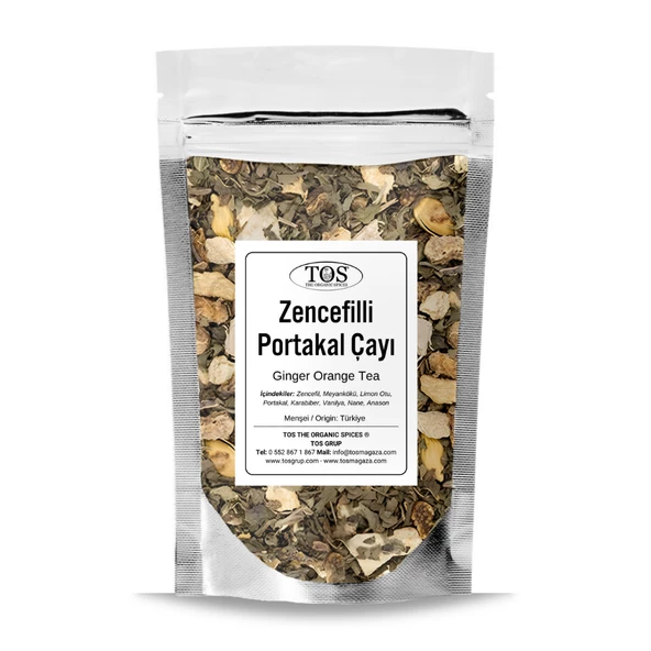 Zencefilli Portakal Çayı 40 gr (1. Kalite) ürün görseli 1