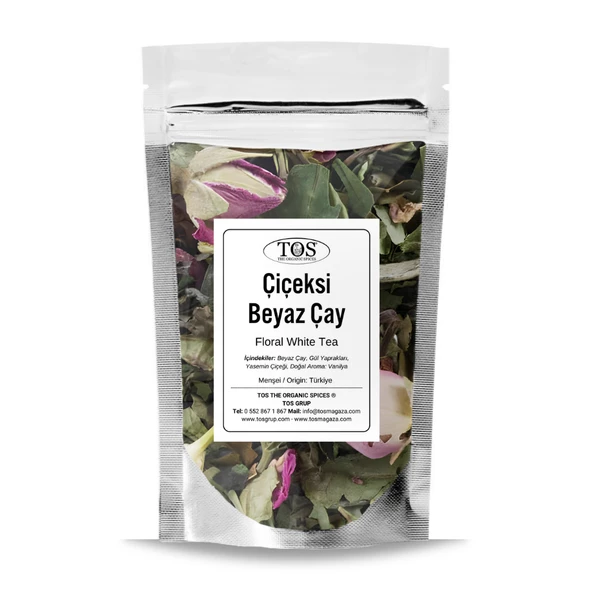 Çiçeksi Beyaz Çay 100 gr (1. Kalite) ürün görseli 1