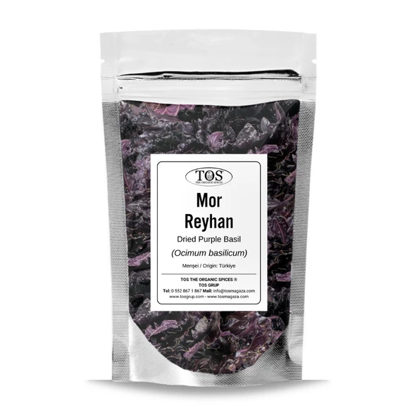 Mor Reyhan 100 gr (1. Kalite) Ocimum basilicum ürün görseli 1