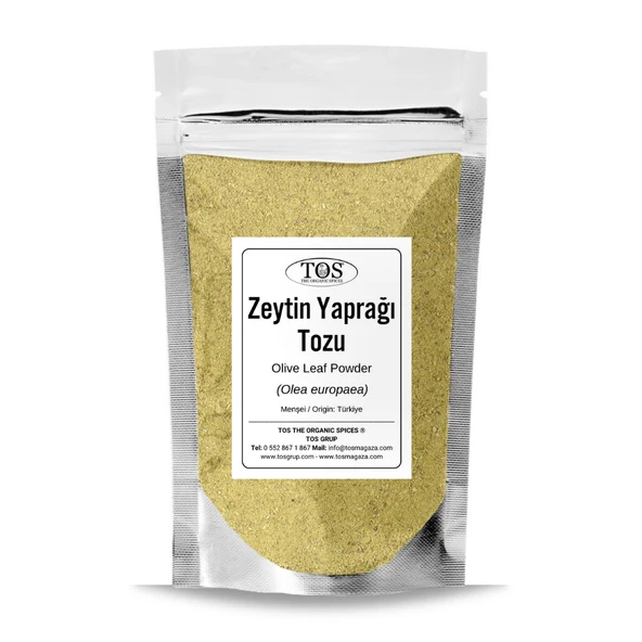 Zeytin Yaprağı Tozu 100 gr (1. Kalite) Olea europaea ürün görseli 1