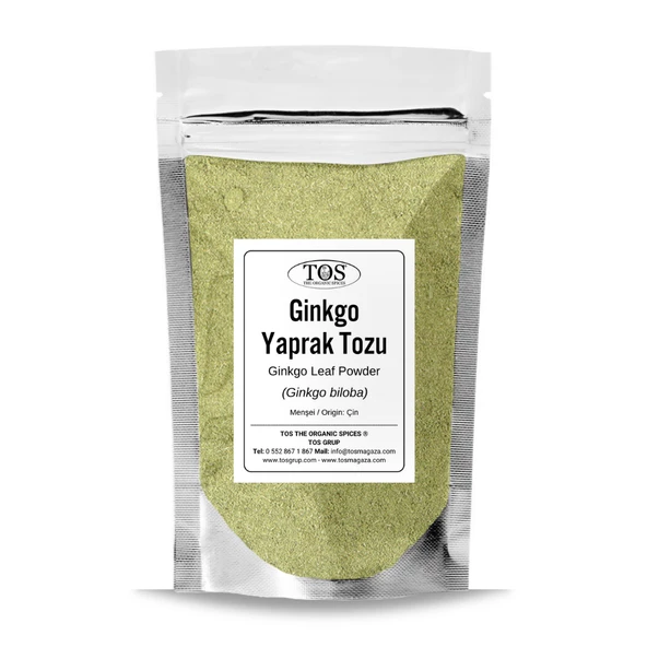 Ginkgo Yaprağı Tozu 500 gr (1. Kalite) Ginkgo biloba ürün görseli 1