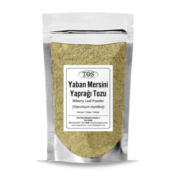 Yaban Mersini Yaprağı Tozu 250 gr (1. Kalite) Vaccinium myrtillus ürün görseli 1