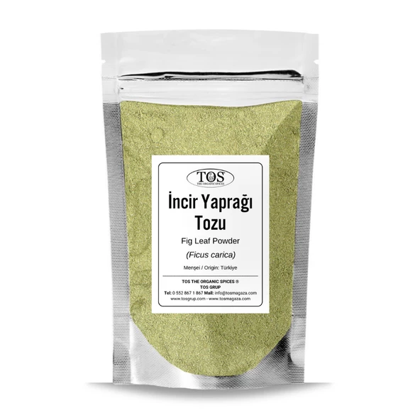 İncir Yaprağı Tozu 100 gr (1. Kalite) Ficus carica ürün görseli 1