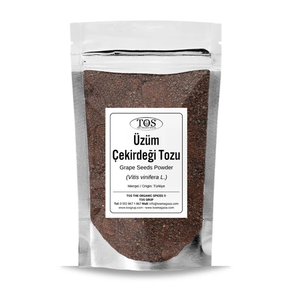 Üzüm Çekirdeği Tozu 250 gr (1. Kalite) Vitis vinifera L. ürün görseli 1