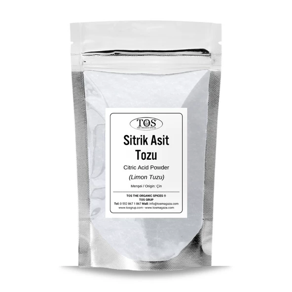 Sitrik Asit Tozu 500 gr (1. Kalite) Citric Acid Powder ürün görseli 1