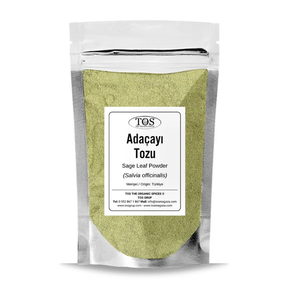 Adaçayı Tozu 100 gr (1. Kalite) Salvia officinalis ürün görseli 1