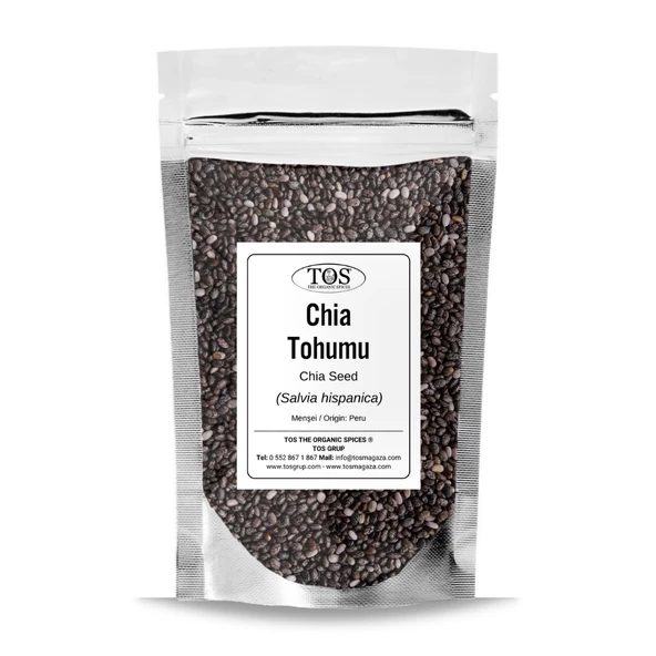 Chia Tohumu 100 gr (1. Kalite) Salvia hispanica ürün görseli 1