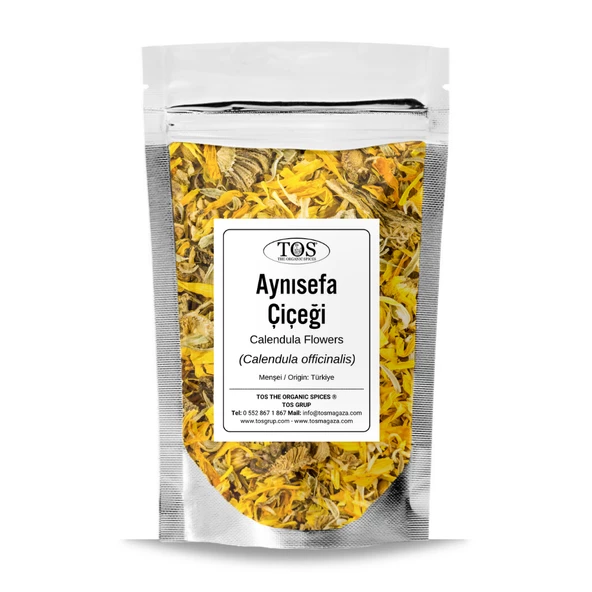 Aynısefa Çiçeği (Calendula) 100 gr (1. Kalite) Calendula officinalis ürün görseli 1
