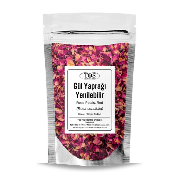 Gül Yaprağı (Yenilebilir) 100 gr (1. Kalite) Rosa centifolia ürün görseli 1