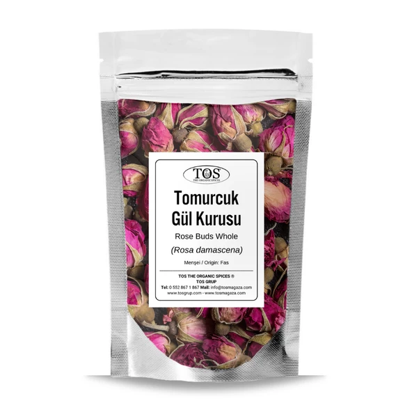 Tomurcuk Gül Kurusu 100 gr (1. Kalite) Rosa damascena ürün görseli 1