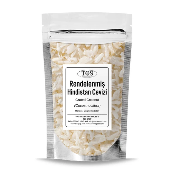 Rendelenmiş Hindistan Cevizi 100 gr (1. Kalite) Cocos nucifera ürün görseli 1
