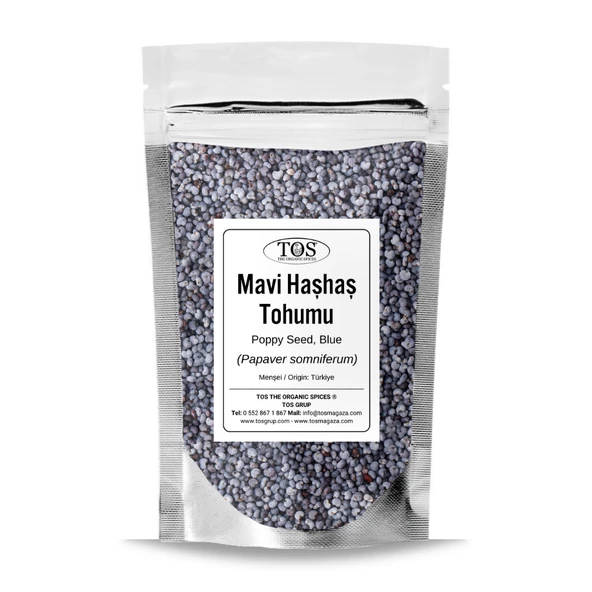 Mavi Haşhaş Tohumu 50 gr (1. Kalite) Papaver somniferum ürün görseli 1