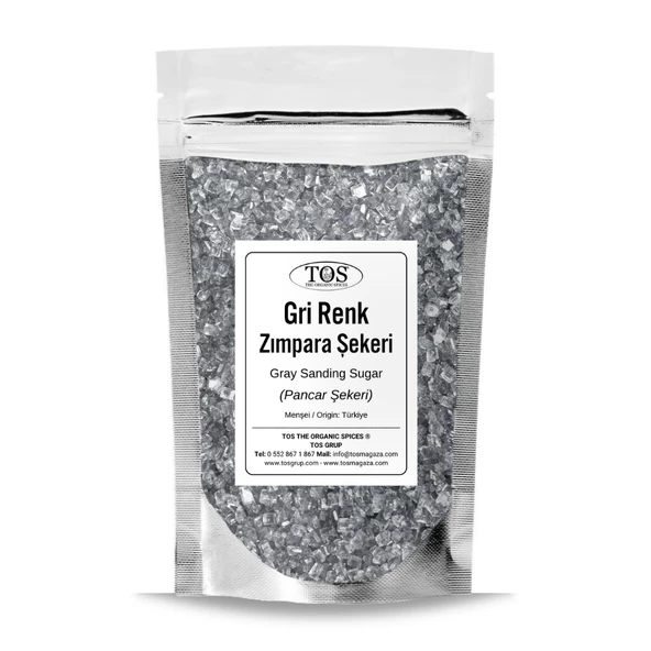 Gri Zımpara Şekeri 250 gr Gray Sanding Sugar ürün görseli 1